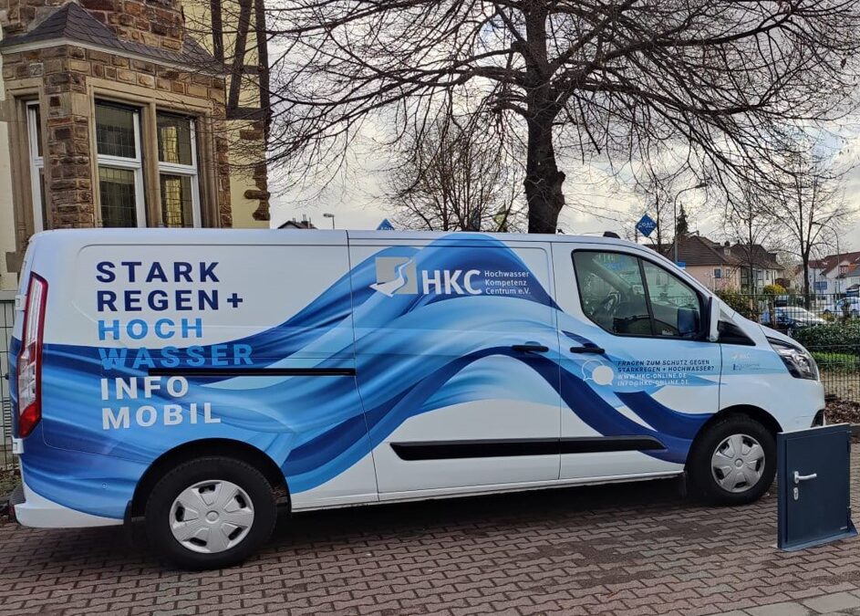Starkregen- und Hochwasserinfomobil am 10.5. in Schönau