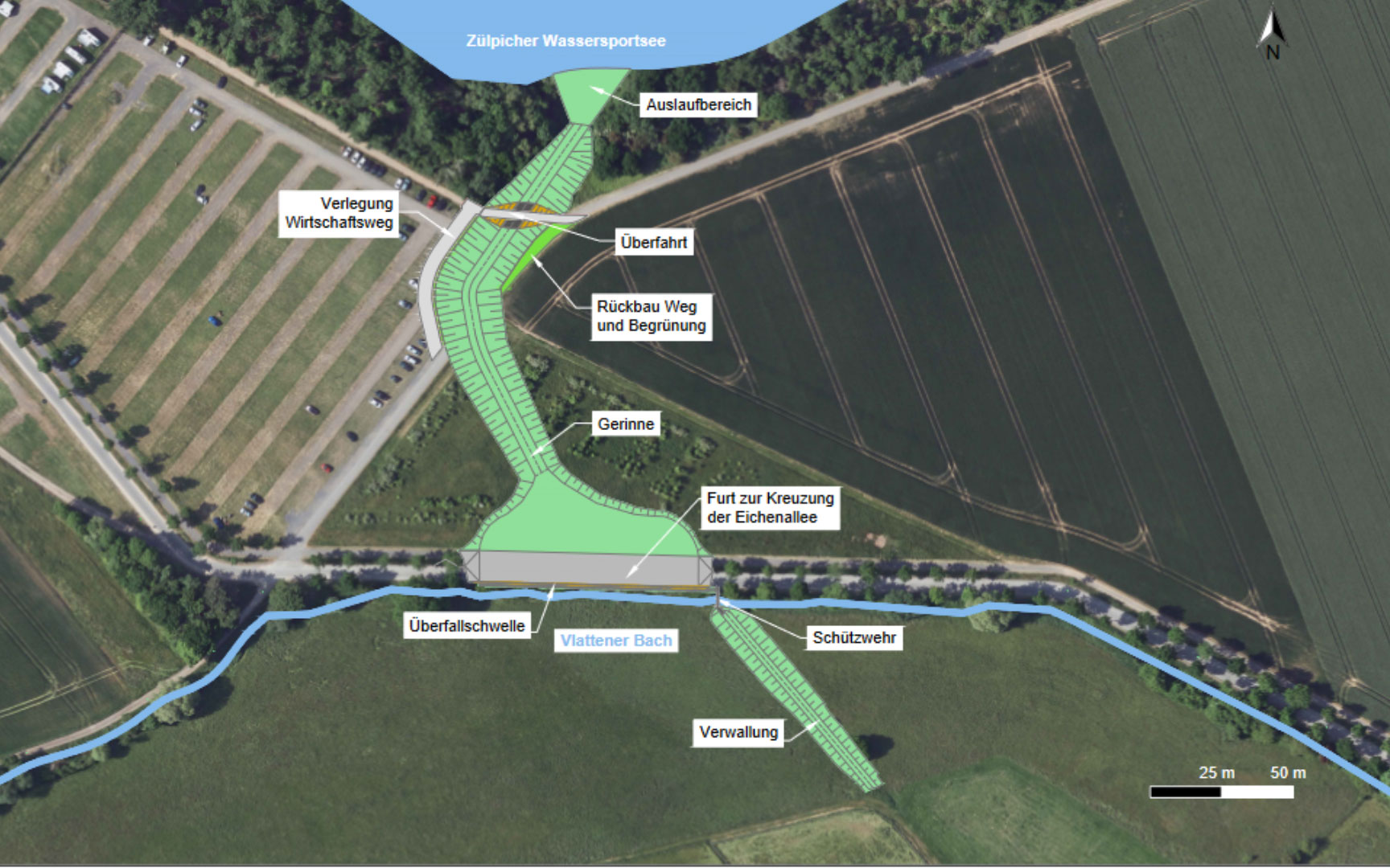 Plan Zülpicher Wassersportsee