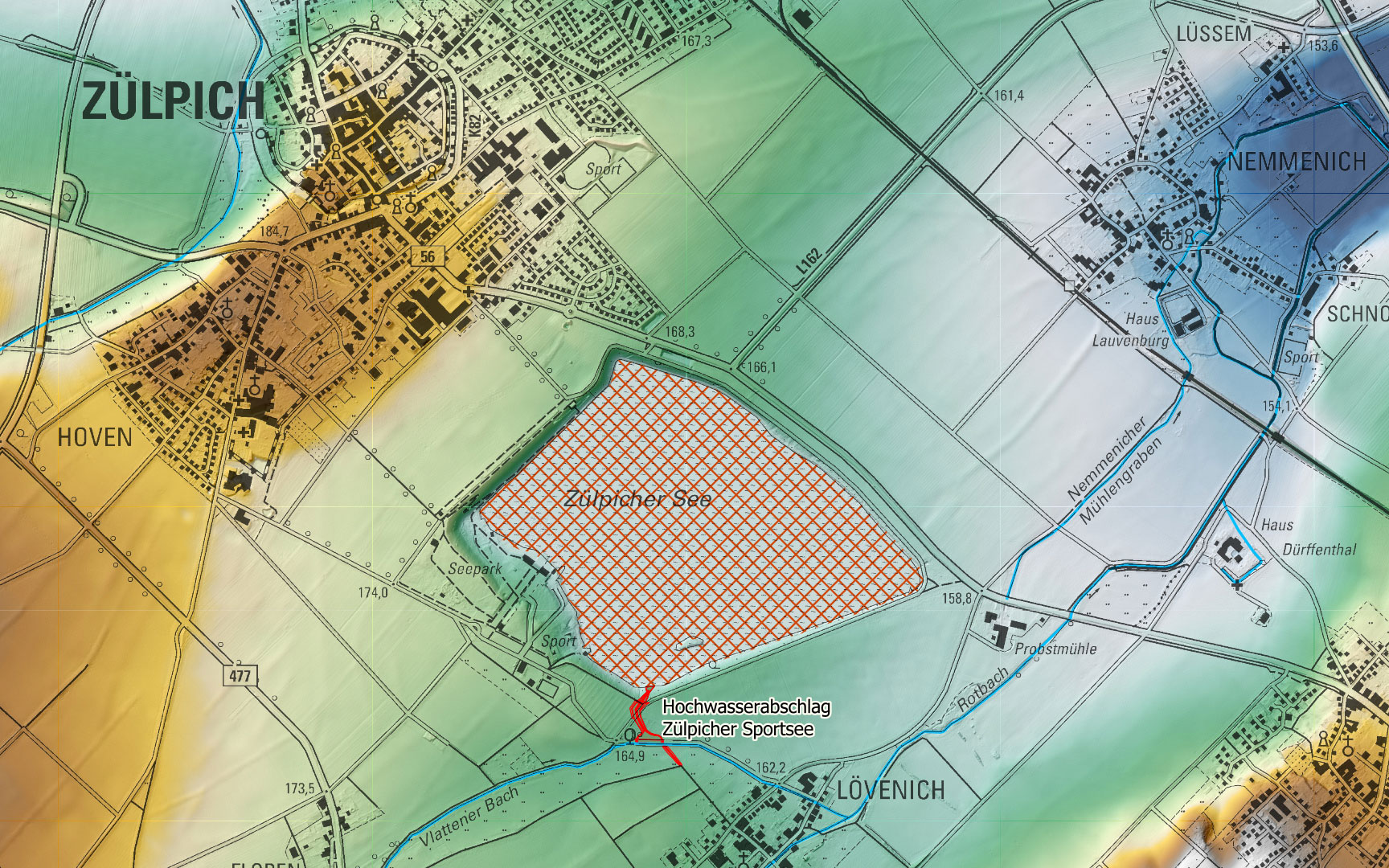 Plan Zülpicher Wassersportsee